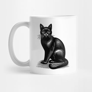 Black cat Mug